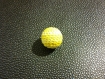 Grosse perle recouverte au crochet perle crochetée env. 22mm jaune 