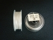 10 m 10 mètres fil câble gaine 0.4mm couleur gris perle x 1 rouleau crinelle 