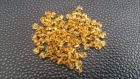 50x perles toupies cristal de verre autrichien couleur jaune orangé 4mm 