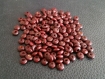 30x perles rondelles bois rouge cerise 6mm 