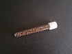 1 tube de perles en acrylique rondes couleur café 4mm 