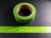 Rouleau ruban adhésif washi tape masking tape "invitation" 