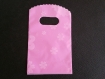 Sachet plastique emballage cadeaux bijoux rose 