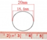 7 tours fil mémoire 20mm pour bagues ou anneau de verre marque place 