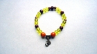 Bracelet lithothérapie - bracelet de citrine, chrysocolle & pierre du soleil 