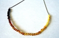 Collier perles d'ambre- coller dégradé de couleurs 