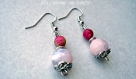 Boucles d'oreilles perles de jade esprit romantique 