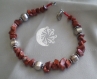 Bracelet en pierre de gemme: jaspe et perles 