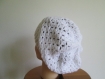 Crochet: bonnet slouchy blanc 