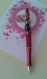 Nouveaute stylo bijou rouge cabochon coeur maman.perle ceramique/porcelaine/bois 