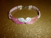 Bracelet " aile d'ange pink" 