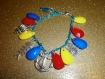 Bracelet "the sea" multicolore ancre et coquillage 
