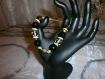 Bracelet "bouddha black strass" 