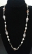 Collier "vérano" perles de verre murano et hématite "pierre fine semi-précieuse " 