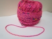 Fil a tricoter ou crocheter turquoise et multicolore 