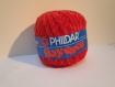 Fil a tricoter ou crocheter phildar rouge 