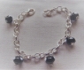 Bracelet grains de cafÉ perles noir et blanc 