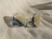 Boucles d'oreilles clips en verre 