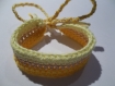 Bracelet "au soleil..." en coton fait main au crochet 