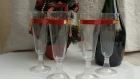Décorations de flûtes de champagne pour noel (lot de 2)