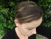 Headband boheme * perle lapis lazuli * bleu marine 