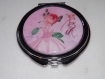 Miroir de poche refermable , cabochon resine tutu ballerine rose ,danseuse etoile 3 