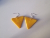 Boucles d'oreilles triangles jaunes