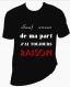 Tee-shirt humoristique pour homme "sauf erreur de ma part j'ai toujours raison" 