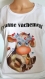 Tee-shirt femme humoristique imprimé "j't'aime vachement" 