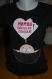 Tee-shirt humoristique femme, noir, imprimé " maman envoie du chocolat !" 