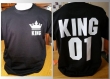 Tee-shirt homme imprimé devant et dos "king 01" 