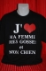 Tee-shirt humoristique "j'aime ma femme, mes gosses et mon chien"' 
