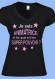 Tee-shirt col v imprimé "je suis animatrice, et toi quel est ton super pouvoir ?" 