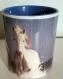 Mug ceramique couleur imprima "chevaux blancs" 