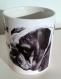 Mug ceramique blanche imprime chien 