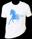 Tee-shirt femme pas cher imprimé cheval 