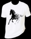 Tee-shirt femme pas cher imprimé cheval 
