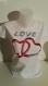 Tee-shirt femme col rond imprimé "love" 