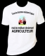 Tee-shirt homme blanc humoristique imprimé "tous les hommes naissent égaux mais les meilleurs deviennent agriculteur" 