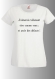 Tee-shirt humoristique imprimé "j'aimerais tellement être comme vous et avoir des défauts !" 