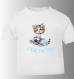 Tee-shirt manches courtes bébé personnalisable imprimé "bébé chat" 