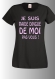 Tee-shirt humoristique imprimé "je suis raide dingue de moi" 