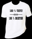Tee-shirt humoristique imprimé '100 % têtu, 100 % breton" 