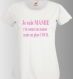 Tee-shirt femme "je suis mamie, c'est comme une maman mais en plus cool" 