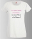 Tee-shirt humoristique imprimé "un mec beau c'est bien, un mec bien c'est beau" 