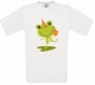 Rigolote petite grenouille sur ce tee-shirt manches courtes 