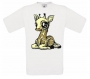 Tee-shirt manches courtes, imprimé "girafe". 100 % coton 
