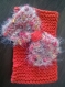 Bandeau en laine tricoté main pour fillettes, tout doux 