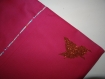 * sac cabas enfant fille coton tissu prénom style tote bag toile rose ,liberty, papillon pailleté 