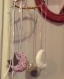 Mobile 5 suspensions jolie decoration chambre enfant bébé oiseau etoile 